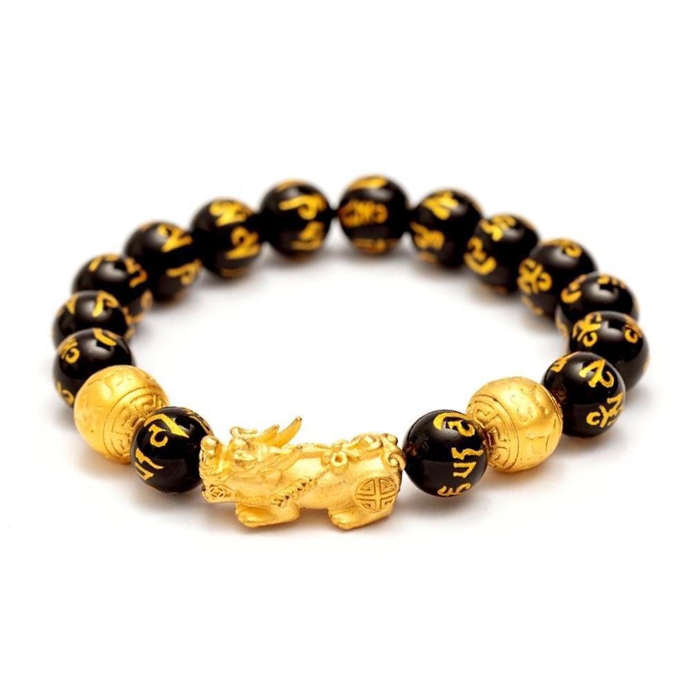 Consecrated Feng Shui Black Obsidian Bracelet for Men and Women Natural  Handchain 10-12-14mm Wealth Protection Lucky Pixiu Beads - AliExpress